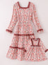 Fall floral print mom&me dress