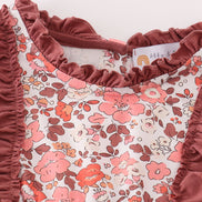 Fall floral print mom&me dress