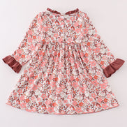 Fall floral print mom&me dress
