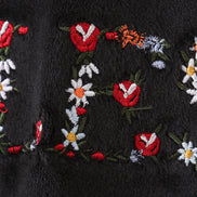 Black velvet blessed embroidery mom&me sweatshirt