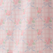 Pink floral print mom dress