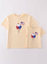 Ice cream flag sequin mom&me top
