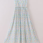 Floral print mom dress