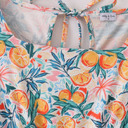 Citrus Bloom print mom dress