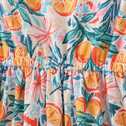 Citrus Bloom print mom dress