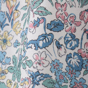 Vintage meadow print smocked mom dress