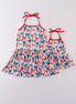 Bow print mom&me top