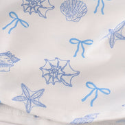 Blue seashell bow mom&me dress