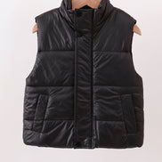 Black mom&me puffer vest