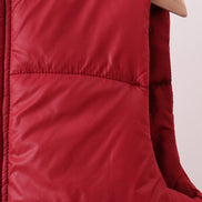Maroon mom&me puffer vest