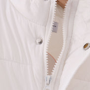 White mom&me puffer vest