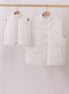 White mom&me puffer vest