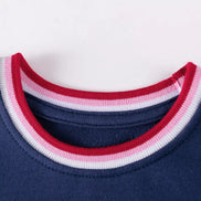 Children's Cherry Appliqued Long Sleeve Dress - Little Janey Shop