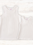 White blank basic kids teens adult tank top