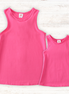 Hot pink blank basic kids teens adult tank top