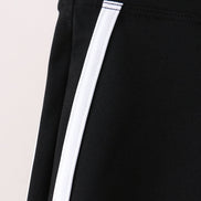Black Flare Double Side Stripe Active Pants