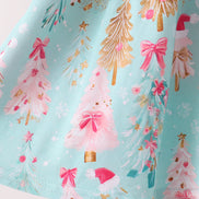 Green christmas tree bamboo pants set