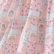 Pink pumpkin smocked mom&me dress