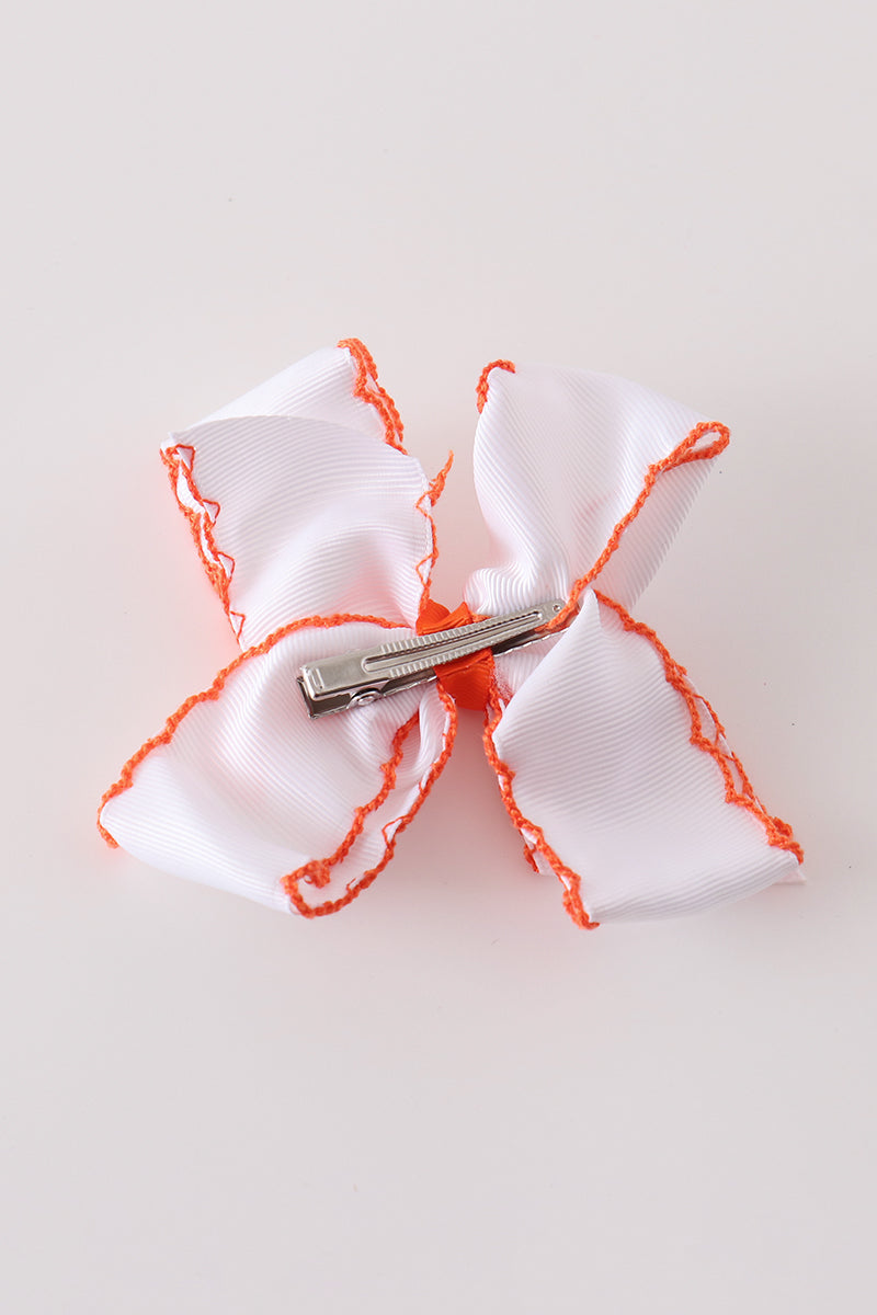 Mama's Mini Ruffle Set + Pumpkin Bow Bundle — Toddler Girl Fall Outfit