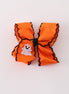 Orange ghost embroidery crochet edge hair bow