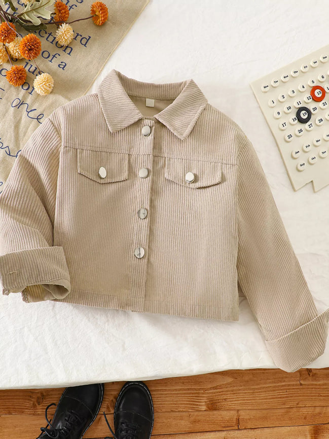 Children's Casual Corduroy Button - Up Jacket - Little Janey Shop