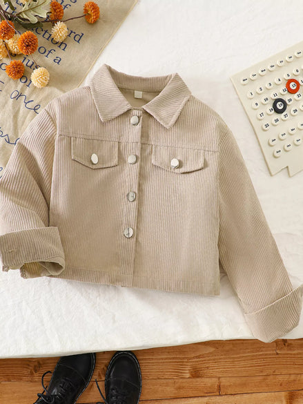 Children's Casual Corduroy Button - Up Jacket - Little Janey Shop