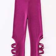 Purple hollow out legging