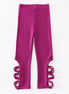 Purple hollow out legging