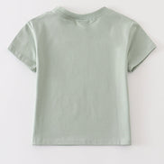 Sage blank basic t-shirt Adult Kids and baby bubble