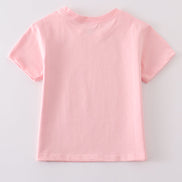 Pink blank basic t-shirt Adult Kids and baby bubble