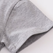 Gray blank basic t-shirt Adult Kids and baby bubble