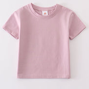 Purple blank basic t-shirt Adult Kids and baby bubble
