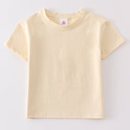 Beige blank basic t-shirt Adult Kids and baby bubble