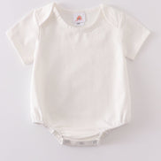 Cream blank basic t-shirt Adult Kids and baby bubble