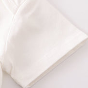 Cream blank basic t-shirt Adult Kids and baby bubble