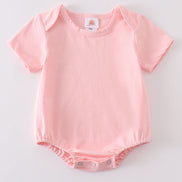 Pink blank basic t-shirt Adult Kids and baby bubble