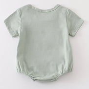 Sage blank basic t-shirt Adult Kids and baby bubble