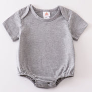 Gray blank basic t-shirt Adult Kids and baby bubble