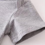 Gray blank basic t-shirt Adult Kids and baby bubble