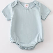 Blue blank basic t-shirt Adult Kids and baby bubble
