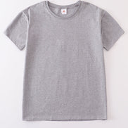 Gray blank basic t-shirt Adult Kids and baby bubble