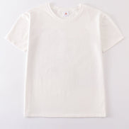 Cream blank basic t-shirt Adult Kids and baby bubble