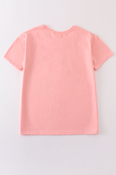 Pink blank basic t-shirt Adult Kids and baby bubble
