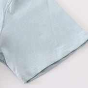 Blue blank basic t-shirt Adult Kids and baby bubble