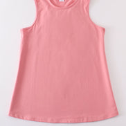 Mauve blank basic kids teens adult tank top