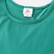 Teal blank basic kids teens adult tank top