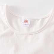 White blank basic kids teens adult tank top