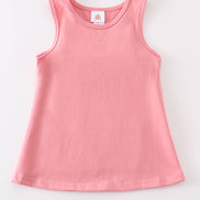 Mauve blank basic kids teens adult tank top