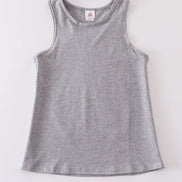 Heather grey blank basic kids teens adult tank top