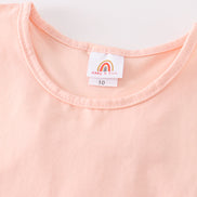 Peach blank basic kids teens adult tank top